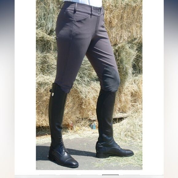 Pikeur Ciara Knee Patch Riding Breeches in Brown10 - Picture 2 of 15